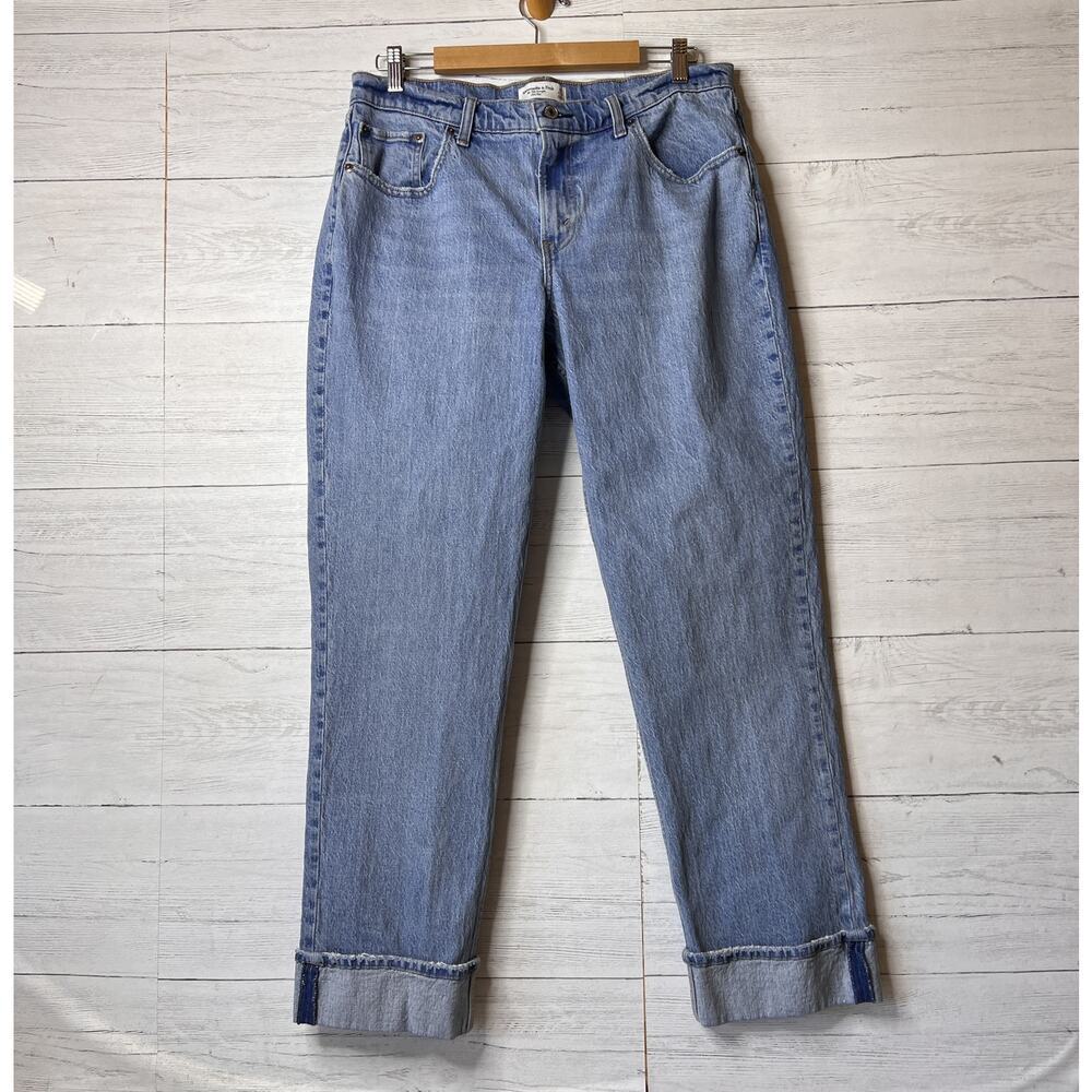 Abercrombie & Fitch Jeans Womens Size 32 Reg The 90s Straight Mid Rise Denim